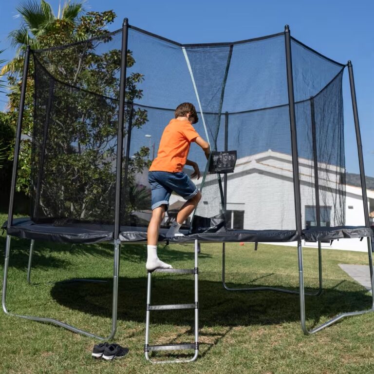 Barre Trampoline 1.96m Avec Protection - Remplacement Sécurisé, Bleu